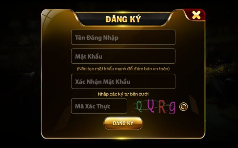 Giao diện đăng ký go88