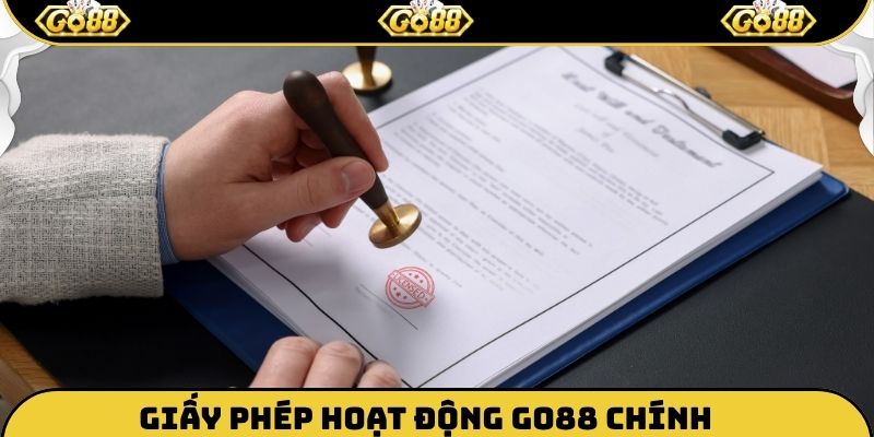 Giấy phép hoạt động GO88 chính