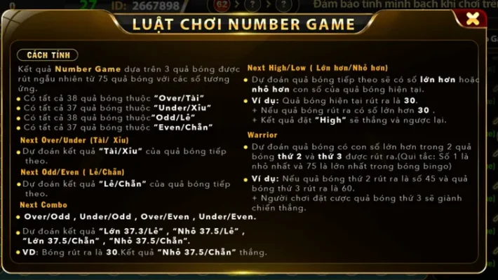 Hướng Dẫn Chơi Và Bí Quyết Thắng Lớn Number Game Go88