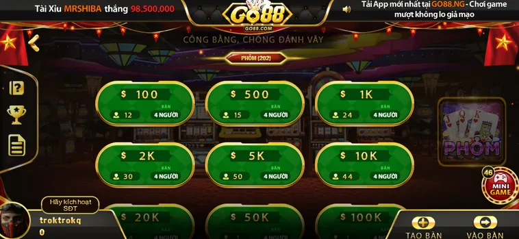 Phân Tích Logic Và Phương Pháp Tối Ưu Chiến Thắng Phỏm Go88 2026