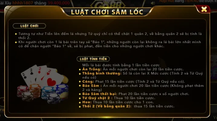 Hướng Dẫn Chơi Sâm Lốc Go88 Và Chiến Thuật Chặn Bài Đỉnh Cao