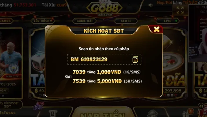 Bảo mật tài khoản bằng số điện thoại - đa tầng an toàn tuyệt đối cho người chơi.